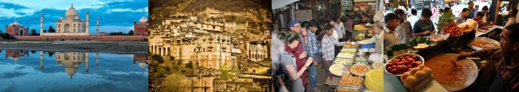 Golden Triangel and Rajasthan tourGolden Triangle Tour India – Delhi, Agra & JaipurGolden Triangel and Rajasthan tour india horizontal collage